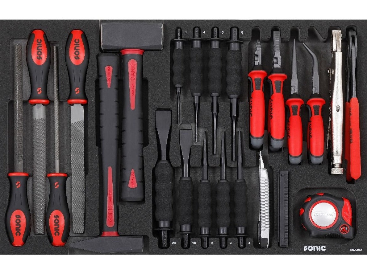 Sonic Foam System - Chisel, Hammer, Pliers, File Set - 23 Pieces - 26 –  Obsessed Garage