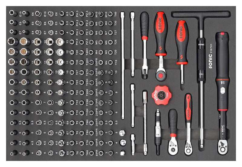 Metric Socket Set 1/4", 167-PCS - MEDIUM SFS