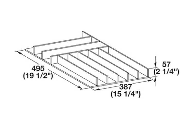 Hafele Fineline Cutlery Tray