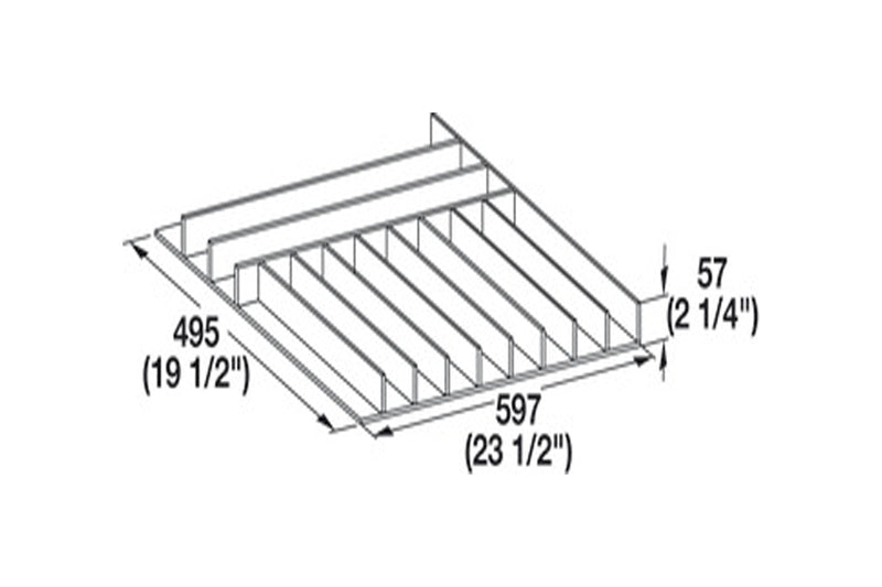 Hafele Fineline Cutlery Tray