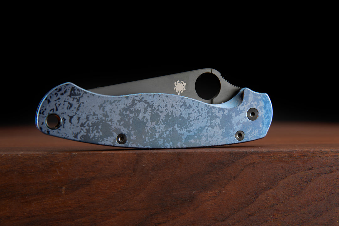 Custom Spyderco Para Military 2 Knife with Titanium Scales and CPM S45VN  Blade – Obsessed Garage