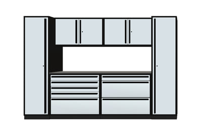 ProSlat Fusion Plus 120" Single Door Locker Preconfigured Array