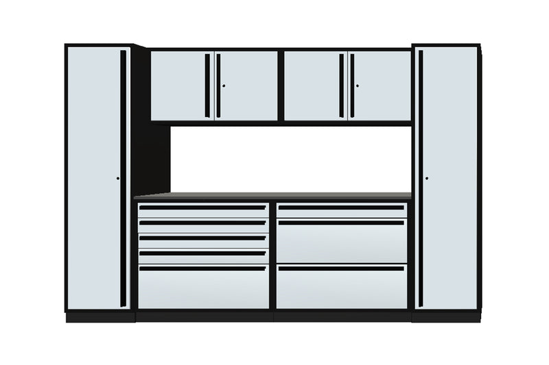 ProSlat Fusion Plus 120" Single Door Locker Preconfigured Array