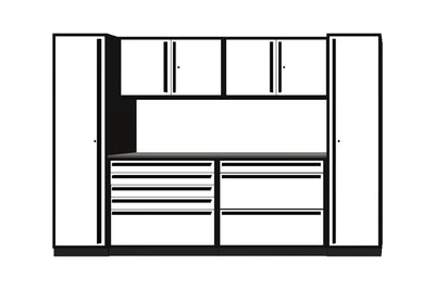 ProSlat Fusion Plus 120" Single Door Locker Preconfigured Array