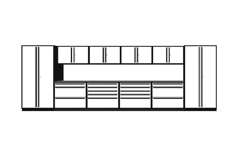 ProSlat Fusion Plus 240" Full Locker Preconfigured Array