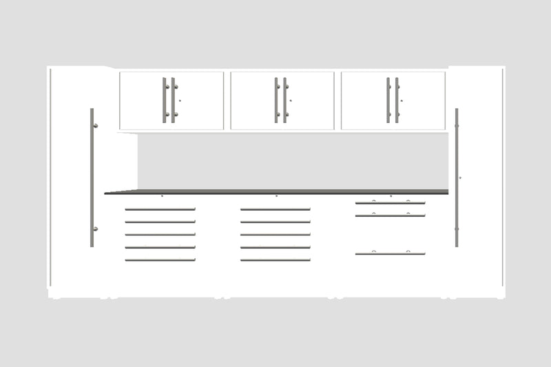 ProSlat LUX 160" Single Door Locker Preconfigured Array