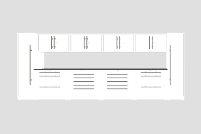 ProSlat LUX 200" Single Door Locker Preconfigured Array