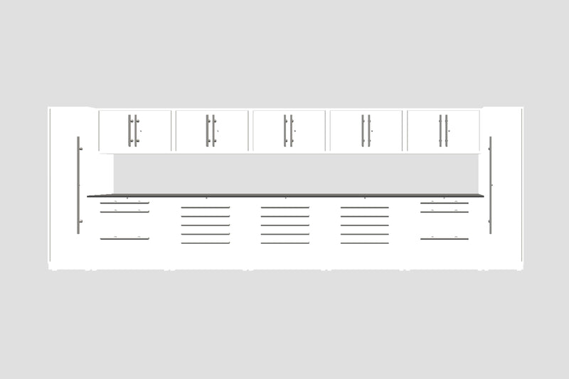 ProSlat LUX 240" Single Door Locker Preconfigured Array