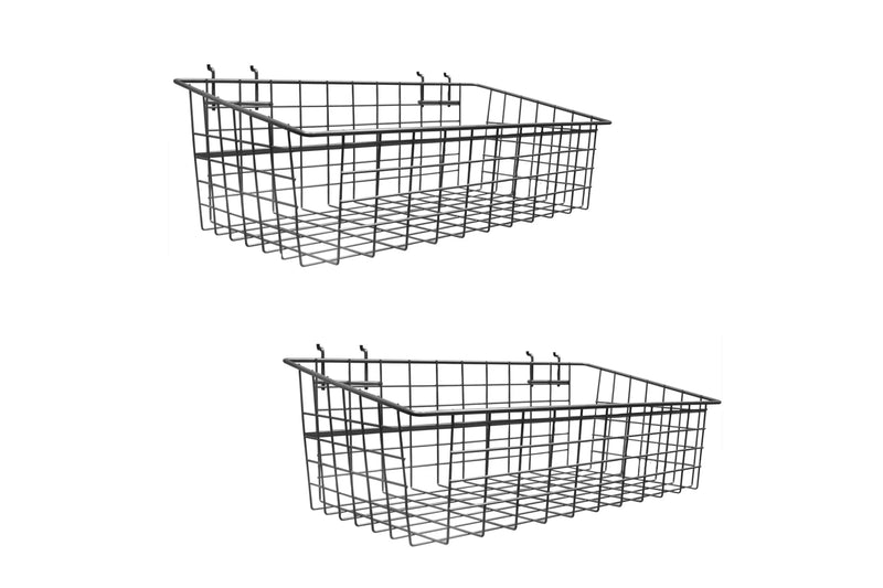 Proslat Slatwall 24" wire basket - 2 Pack