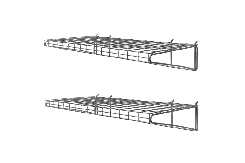 Proslat Slatwall 24" x 12" Metal Shelf - 2 pack