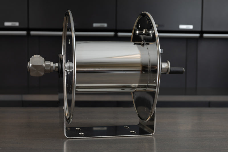 Stainless Steel Coxreels Hand Crank Hose Reel