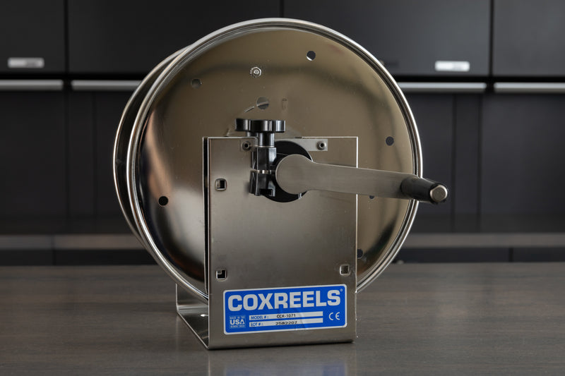 Stainless Steel Coxreels Hand Crank Hose Reel