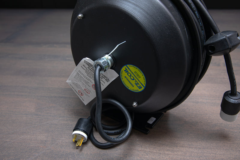COXREELS PC19-7512-B Power Cord Reel with Spring Driven