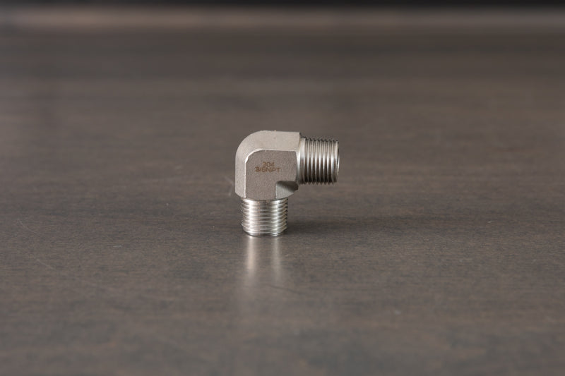 Stainless Steel 3/8" NPT Male to Male Elbow