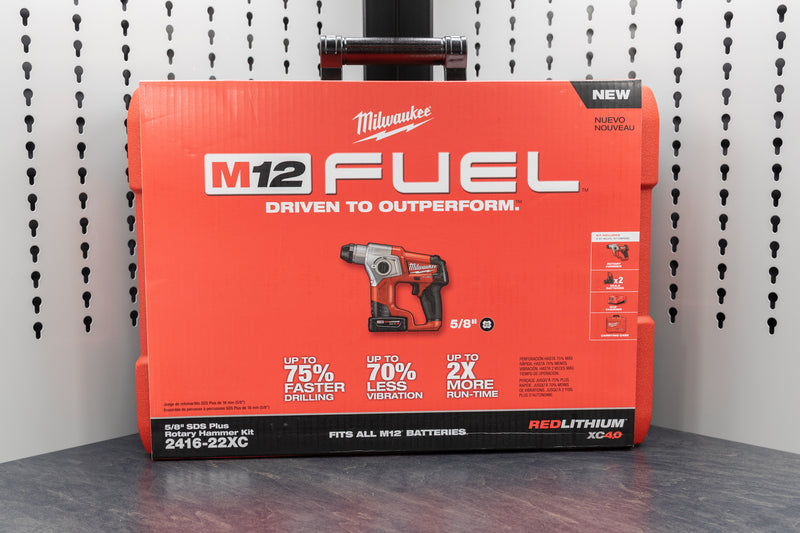 Milwaukee M12™ Cordless Lithium-Ion 5/8” SDS-Plus Rotary Hammer (2416-20, 2416-22XC)