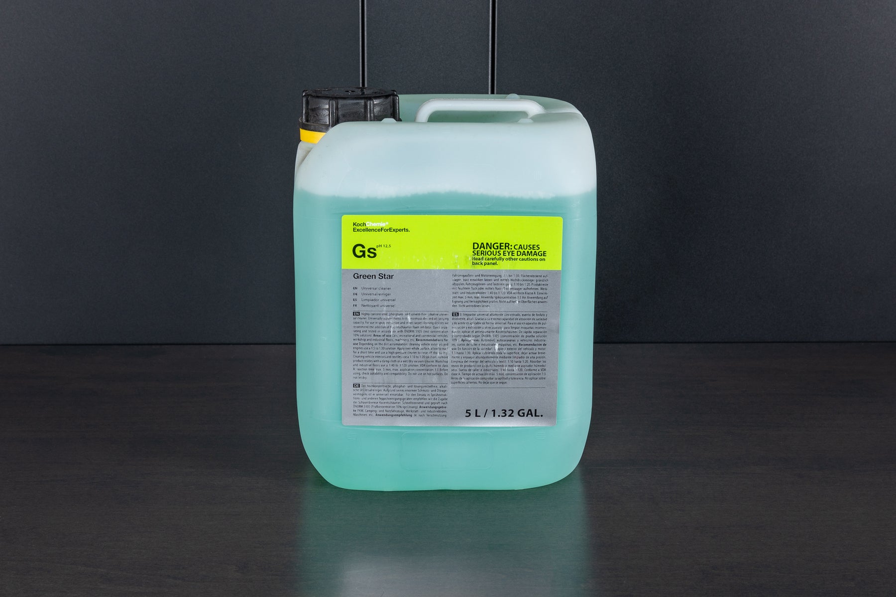 Koch-Chemie Green Star|5Ltr|All Purpose Cleaner|Alkaline|For Vehicle  Detailing|For Exterior and Interior Use|Multipurpose|Floor Cleaner|Ceramic