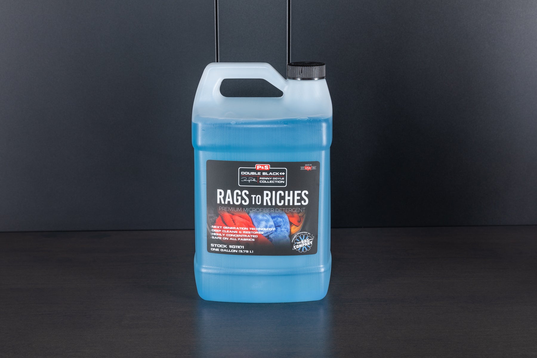 P&S Professional Detail Products - Rags to Riches Quart + Gallon Refill  Combo - Premium Microfiber Detergent, Deep Cleans and Restores, Safe on All