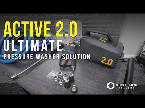 Active 2.0 Pressure Washer, Complete Shelf Wall Mount Detailing Package